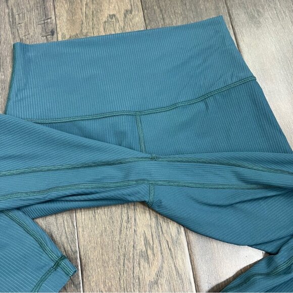 Lululemon Align Ribbed High-Rise Pant 25" Green Jasper - Picture 9 of 10